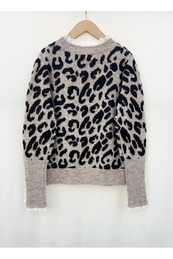 Jersey leopardo puntilla