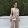 Traje blazer lazada satén beige - Imagen 3