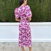 Conjunto Roma estampado hojas buganvilla - Imagen 4
