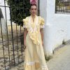 Vestido bata vichy con piquillo - Imagen 4