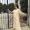 Vestido bata vichy con piquillo - Imagen 5