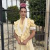 Vestido bata vichy con piquillo - Imagen 3