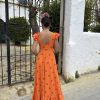 Vestido bata flamenca vuelo lunares - Imagen 4
