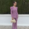 Conjunto traje estampado morado - Imagen 4