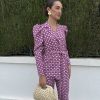 Conjunto traje estampado morado - Imagen 5