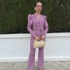 Conjunto traje estampado morado - Imagen 3
