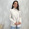 Blazer botón cruzado rayas blanco - Imagen 4