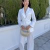 Traje chaqueta cinturón lazada - Imagen 2