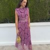 Conjunto tul estampado buganvilla - Imagen 3