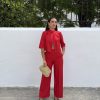 Conjunto traje blazer rojo - Imagen 6