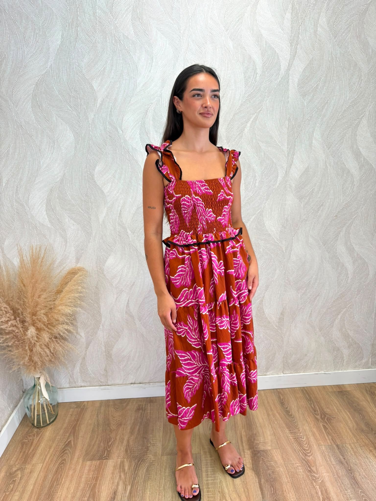 Vestido Tropic orange