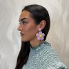 Pendientes Margarita lila - Imagen 2