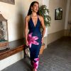 Vestido Hawai azul marino - Imagen 2