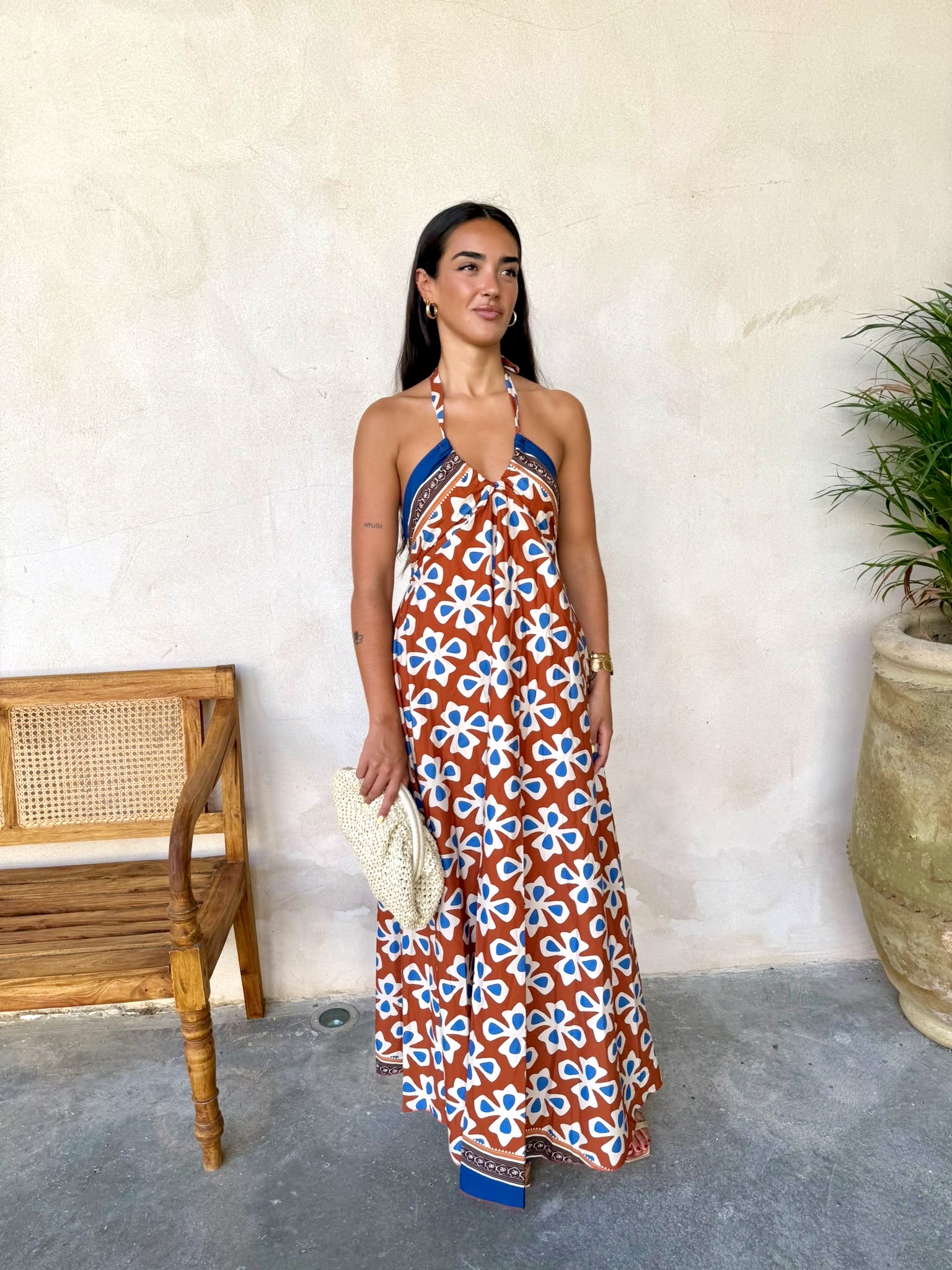 Vestido Cancún teja