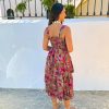 Vestido volantes estampado kaki - Imagen 5