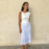 Falda midi encaje blanco - Imagen 3