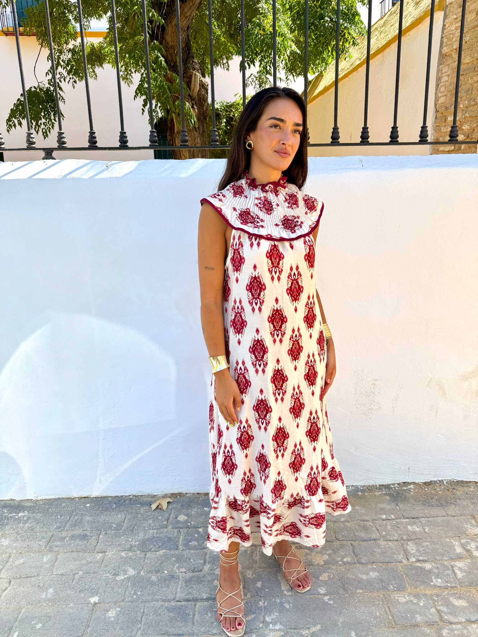 Vestido Simoneta etnic blanco - Imagen 4