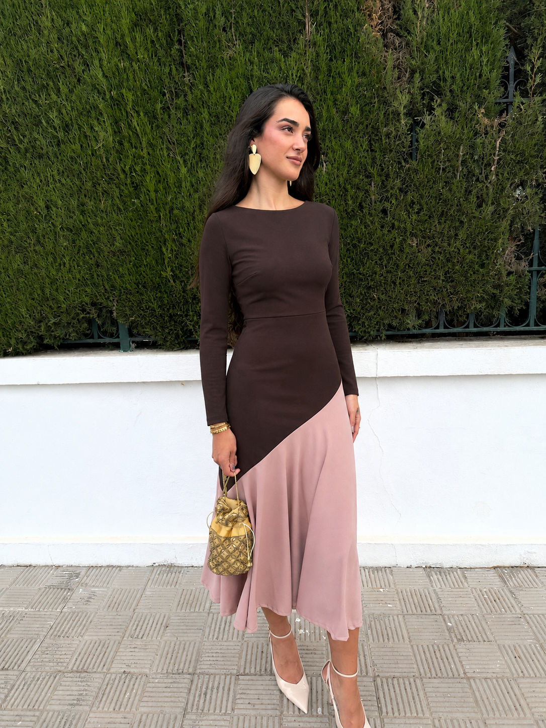Vestido Azahara rosa bebé - Imagen 5