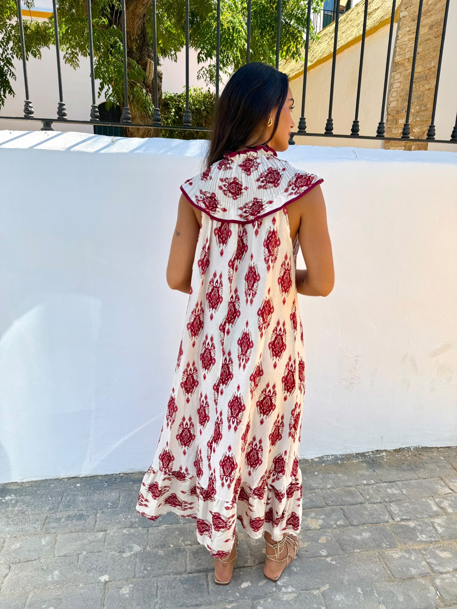 Vestido Simoneta etnic blanco - Imagen 5