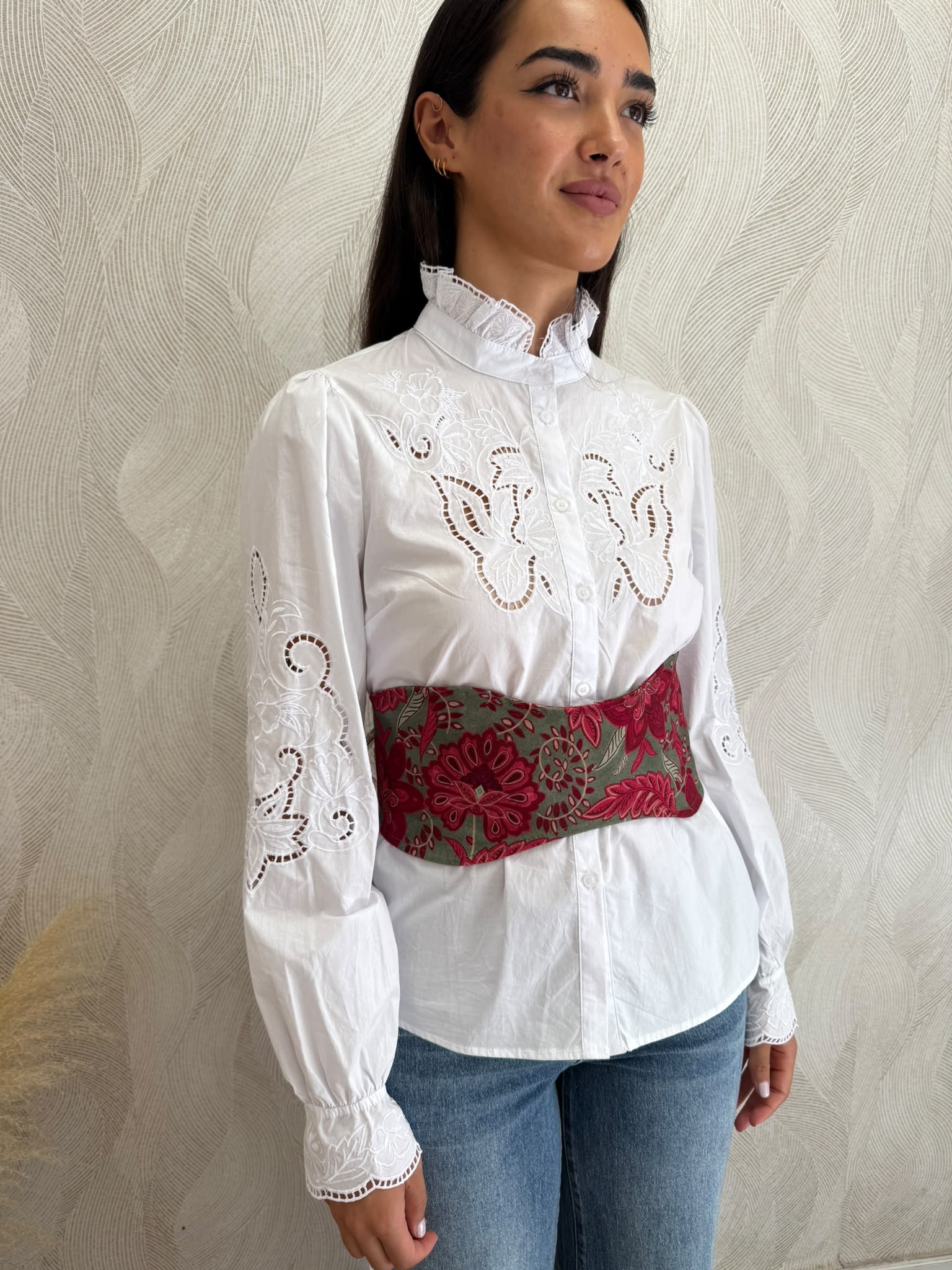 Alternative view of Fajín cinturón estampado 12