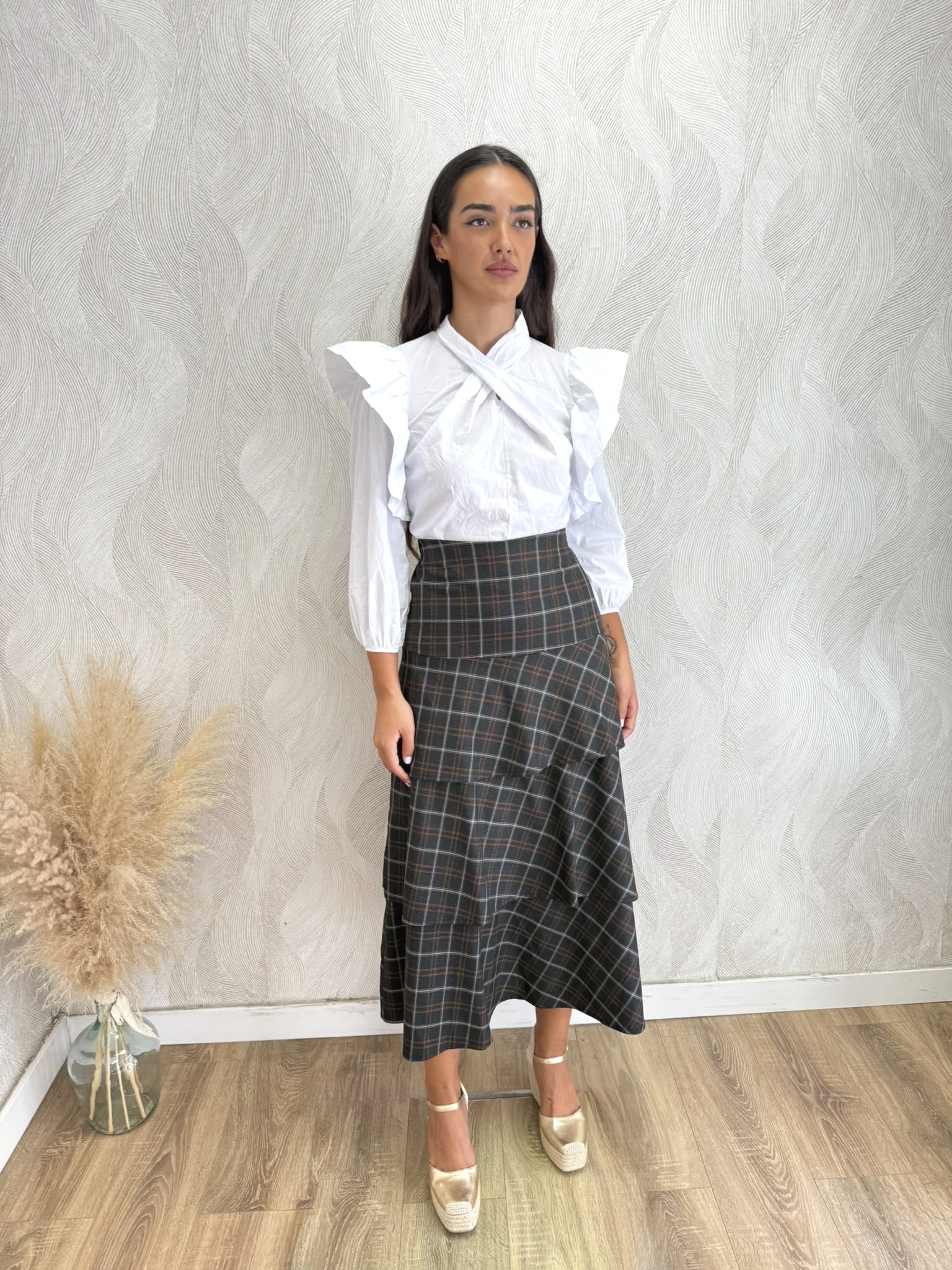 Falda Gales gris oscuro
