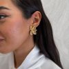 Pendientes hojas dorados - Imagen 2