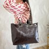 Bolso piel personalizable tachuelas marrón - Imagen 2