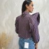 Camisa volantes estampada - Imagen 4