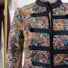 Chaqueta alamares bordada flores - Imagen 2
