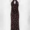 Vestido midi halter encaje colores - Imagen 2