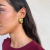 Pendientes dorados ondas - Imagen 3
