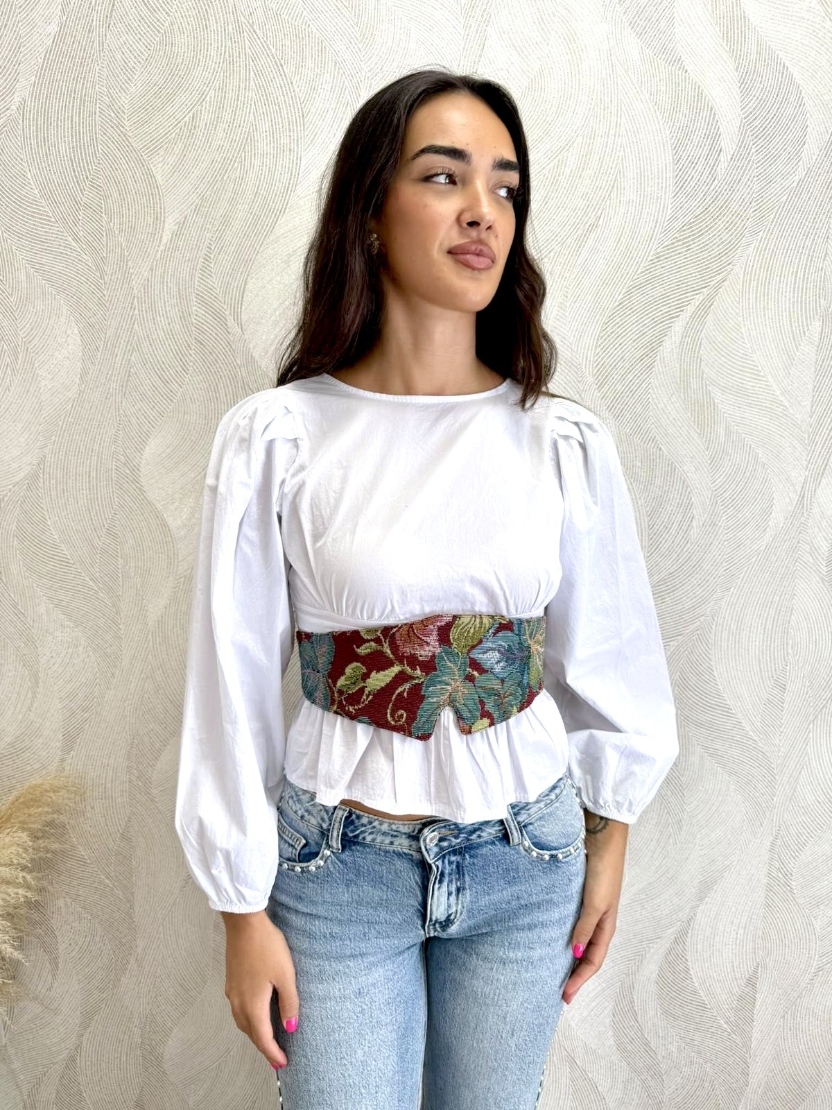FajÃn cinturón estampado 17