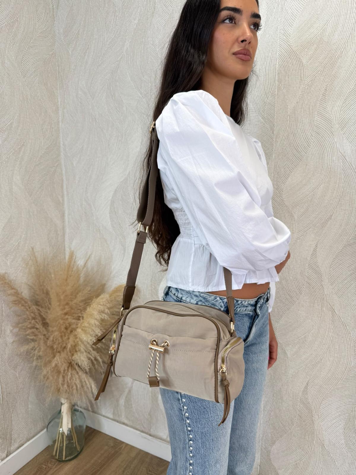 Bolso hombro nylon compartimentos - Imagen 5