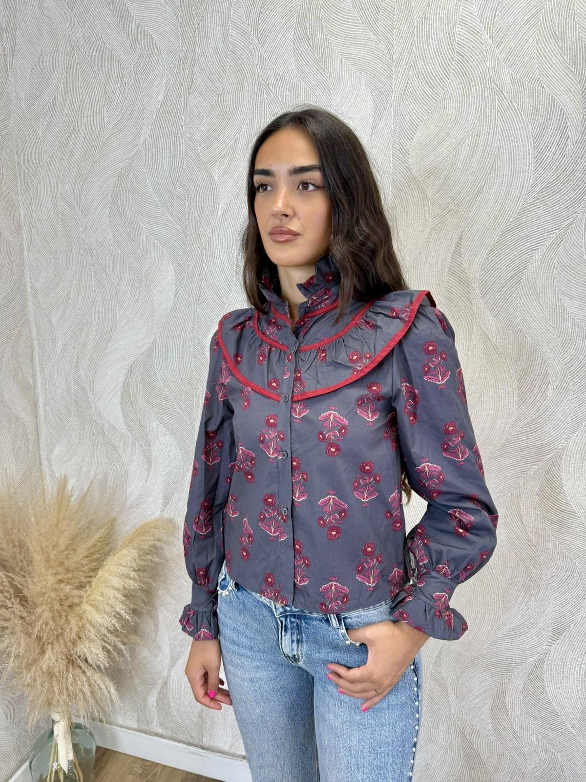 Camisa Genoveva gris - Imagen 3