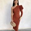 Vestido Gabriela teja - Imagen 2