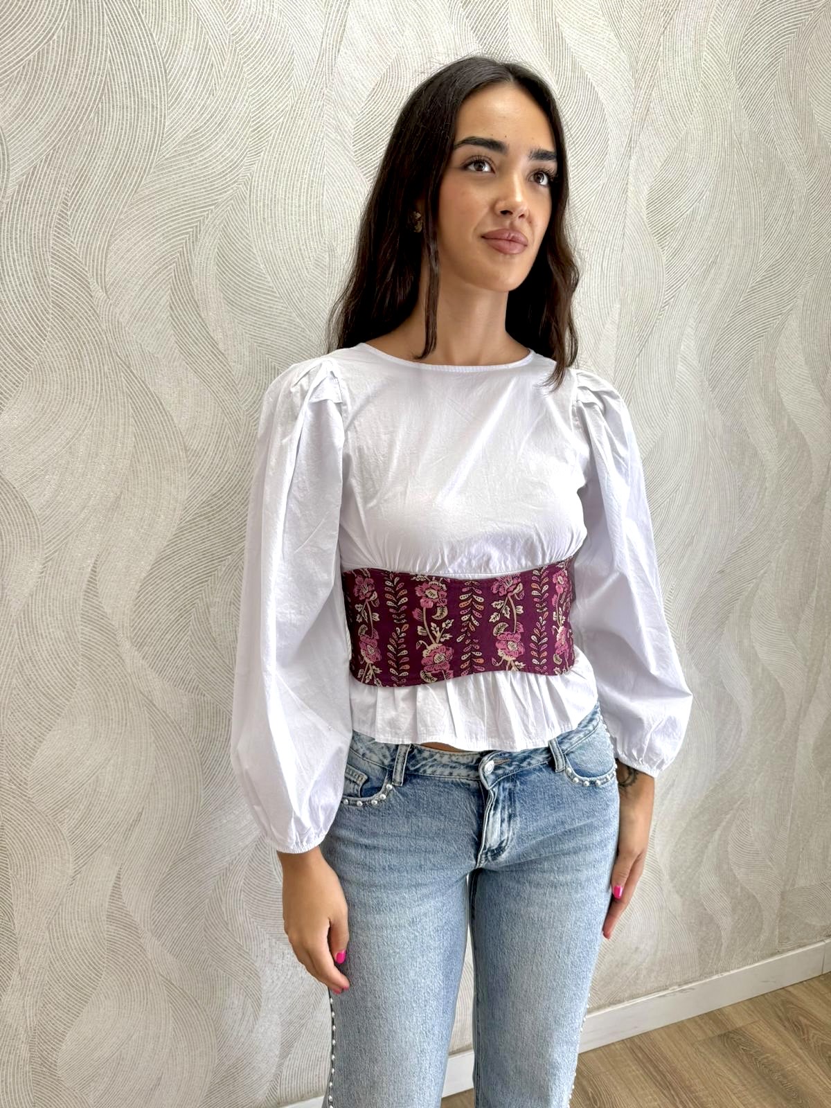 Alternative view of Fajín cinturón estampado 18