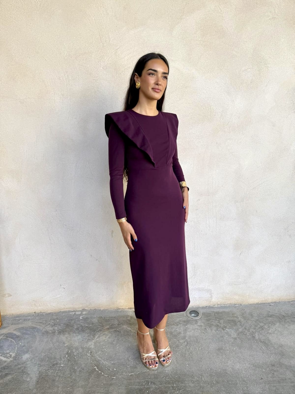 Vestido Nápoles burgundy