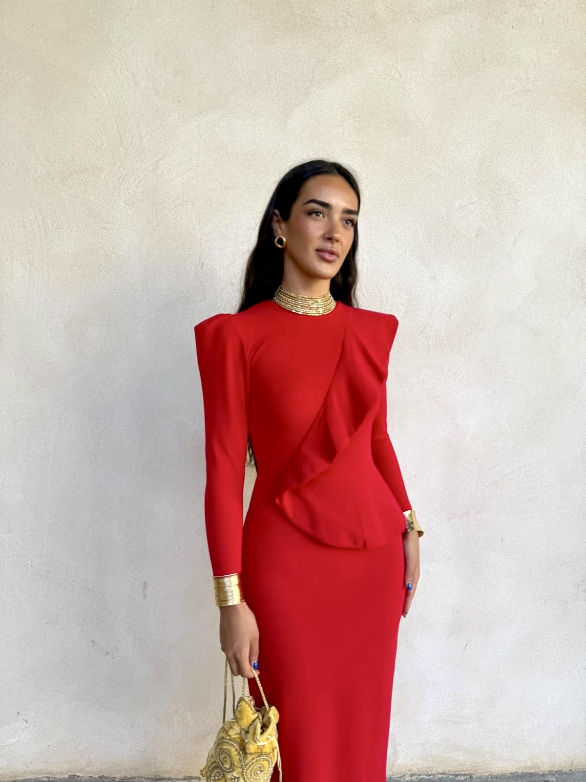 Vestido Vitoria rojo - Imagen 5