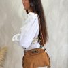 Bolso ante flecos camel - Imagen 5