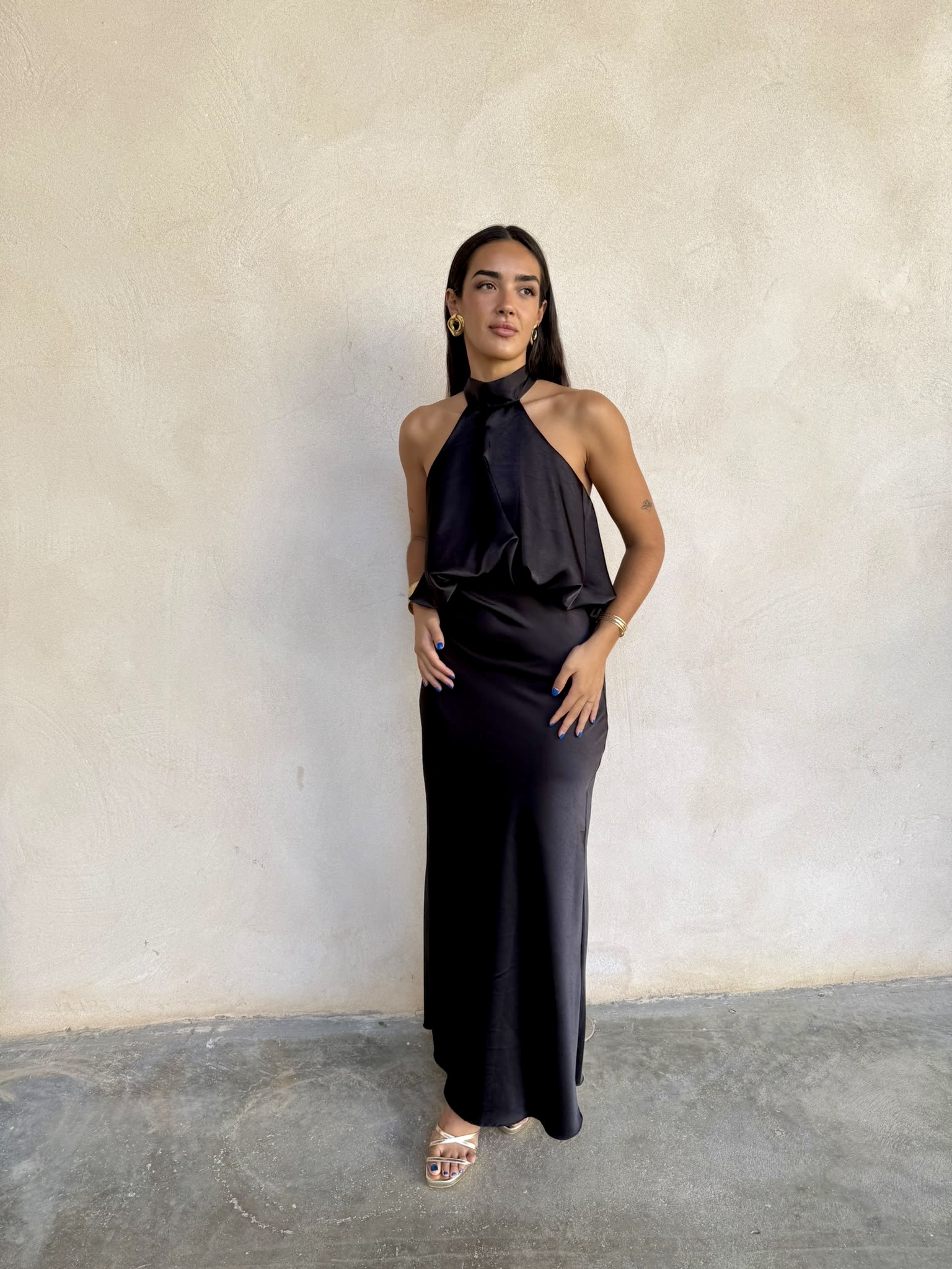 Alternative view of Vestido Budapest negro