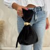 Bolso bombonera terciopelo negro - Imagen 2