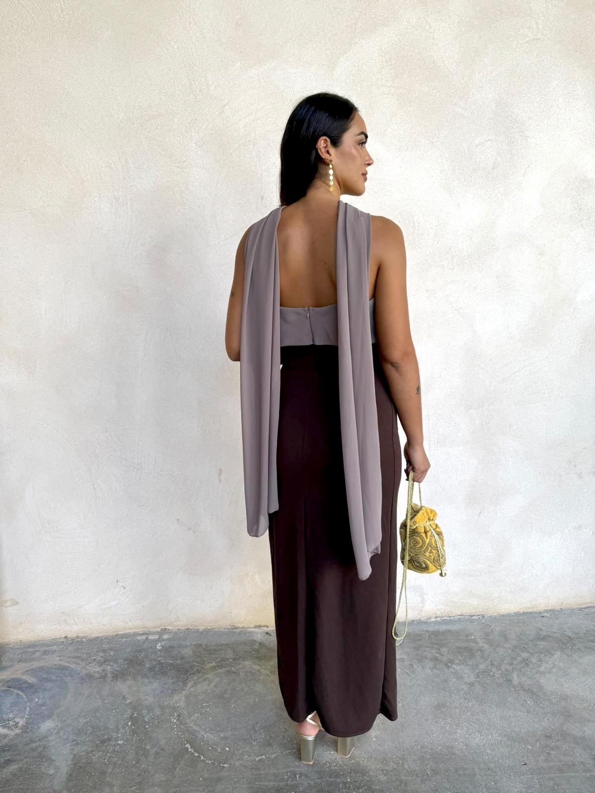 Vestido Macerata marrón - Imagen 4