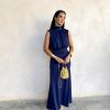 Vestido Positano azul marino - Imagen 2