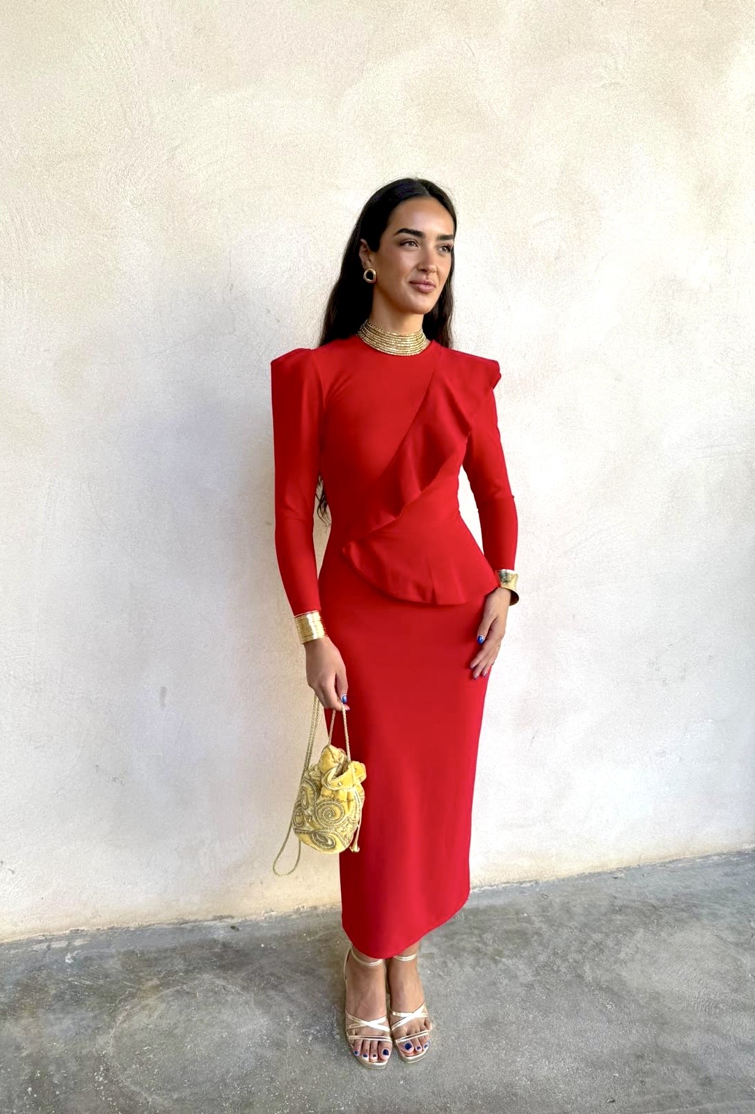 Vestido Vitoria rojo