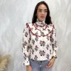 Camisa Genoveva burdeos - Imagen 2