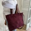 Bolso ante asa tachuelas personalizable burdeos - Imagen 5