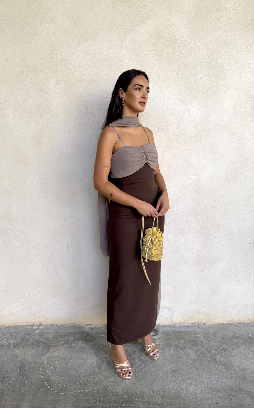 Vestido Macerata marrón - Imagen 5