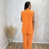 Conjunto traje sin mangas naranja - Imagen 4
