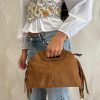 Bolso ante flecos camel - Imagen 2