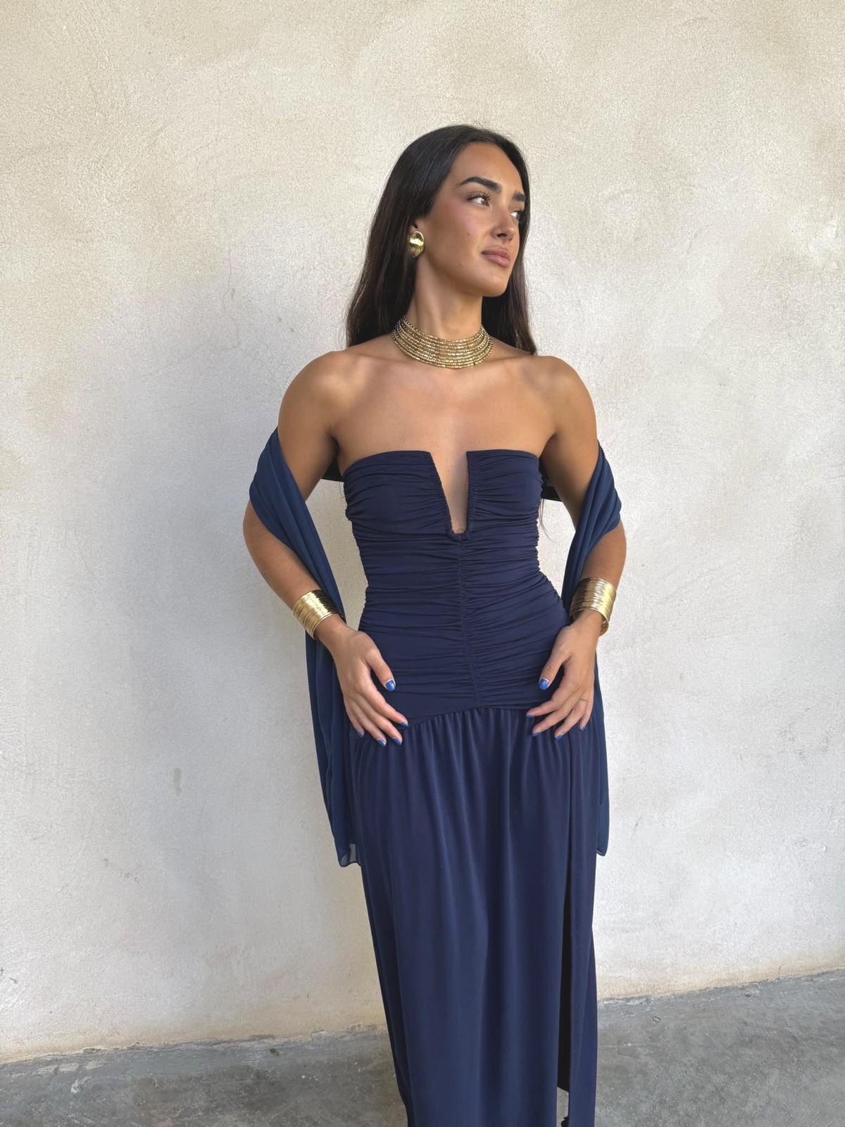 Vestido Gianna azul marino - Imagen 4